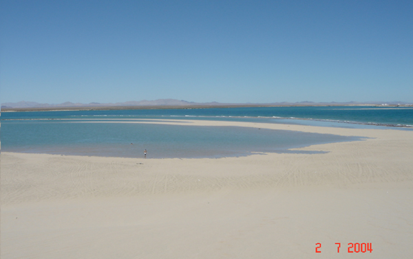 Coastal Sand Bar View Along Las Conchas